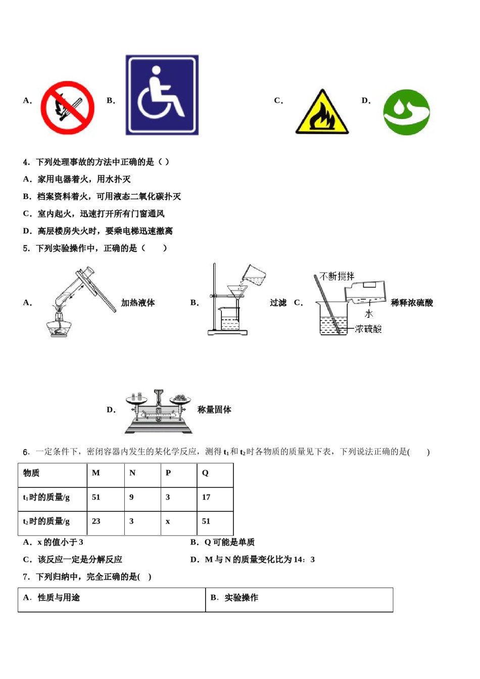 2023-2024学年湖南长沙长郡中学化学九上期末学业水平测试试题含解析.doc_第2页