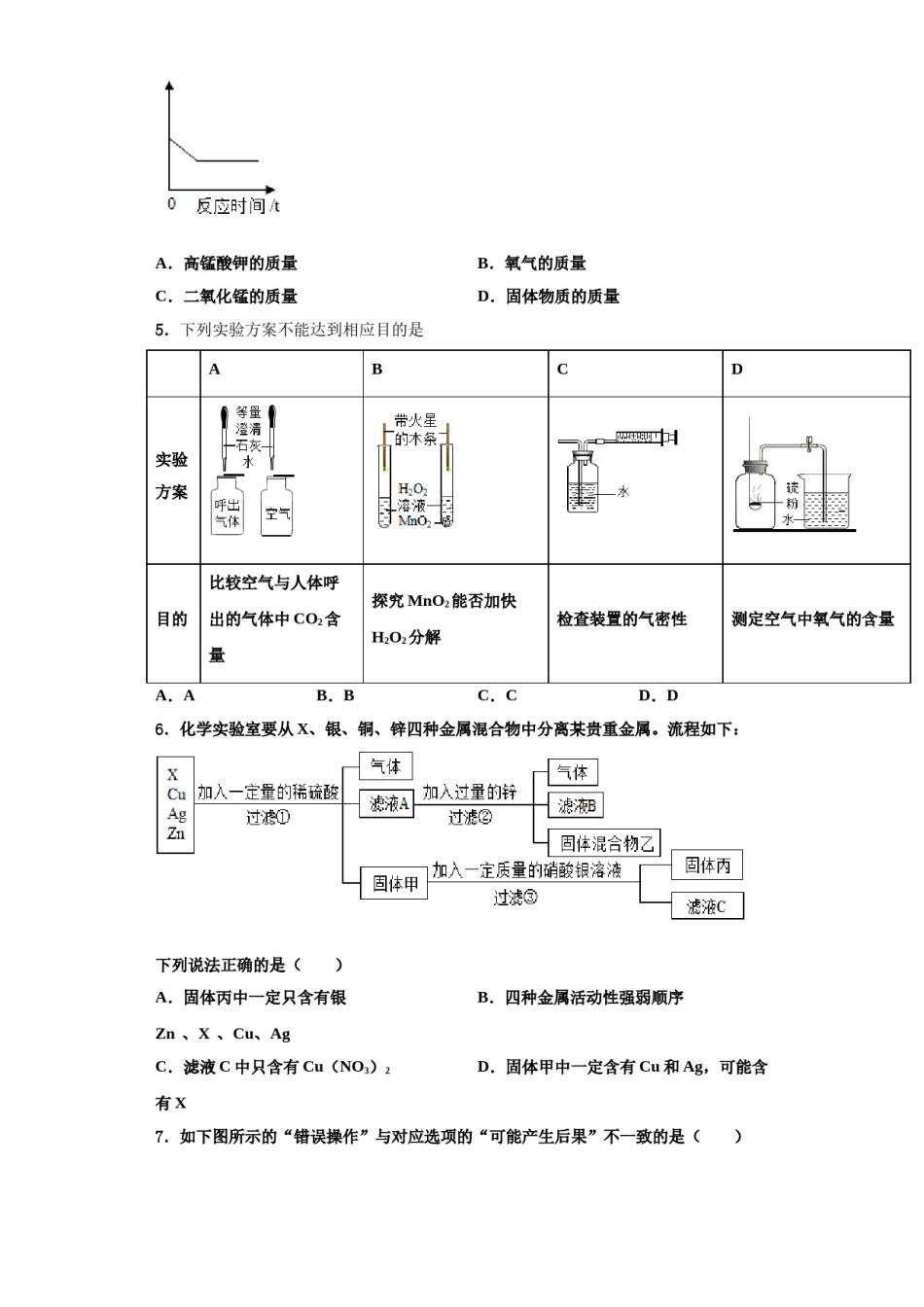 2023-2024学年甘肃省酒泉市瓜州县化学九上期中调研模拟试题含解析.doc_第2页