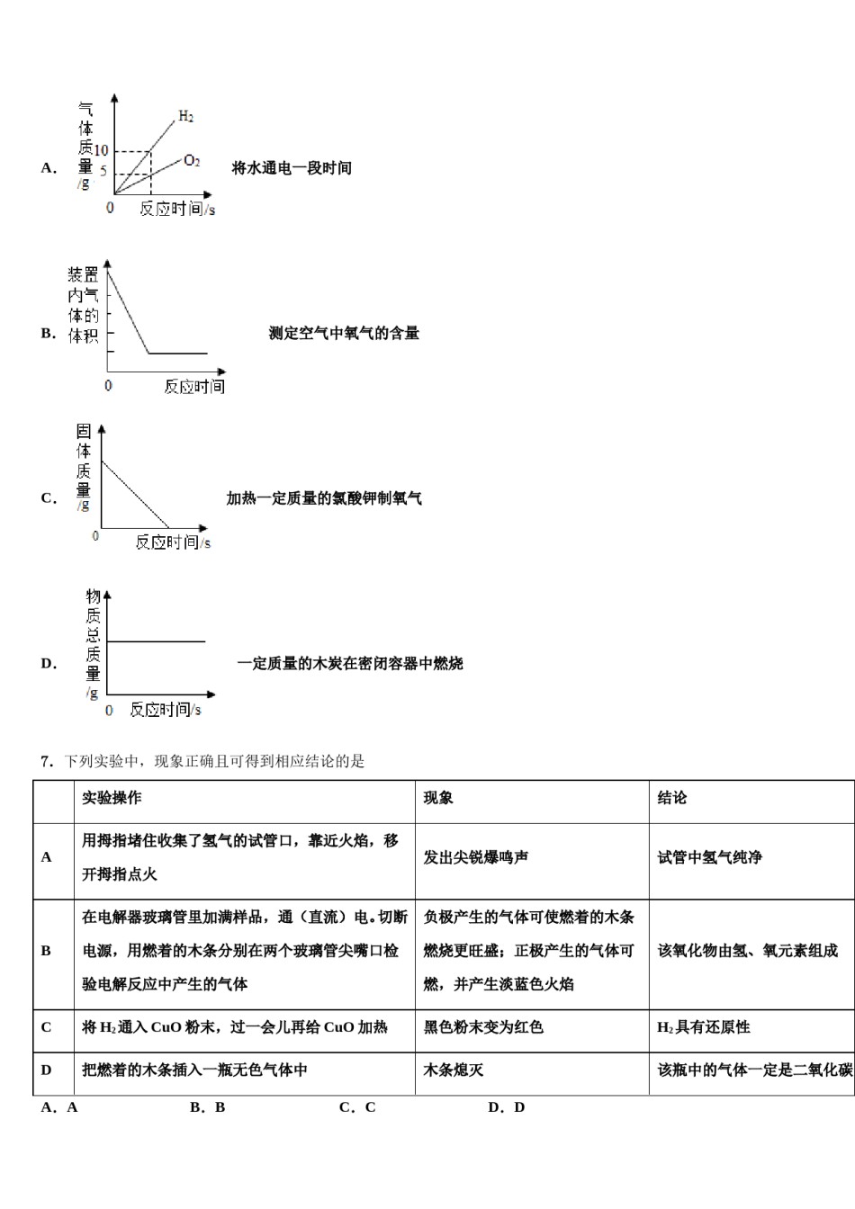 2023-2024学年福建省厦门市五中学九年级化学第一学期期末综合测试模拟试题含解析.doc_第2页