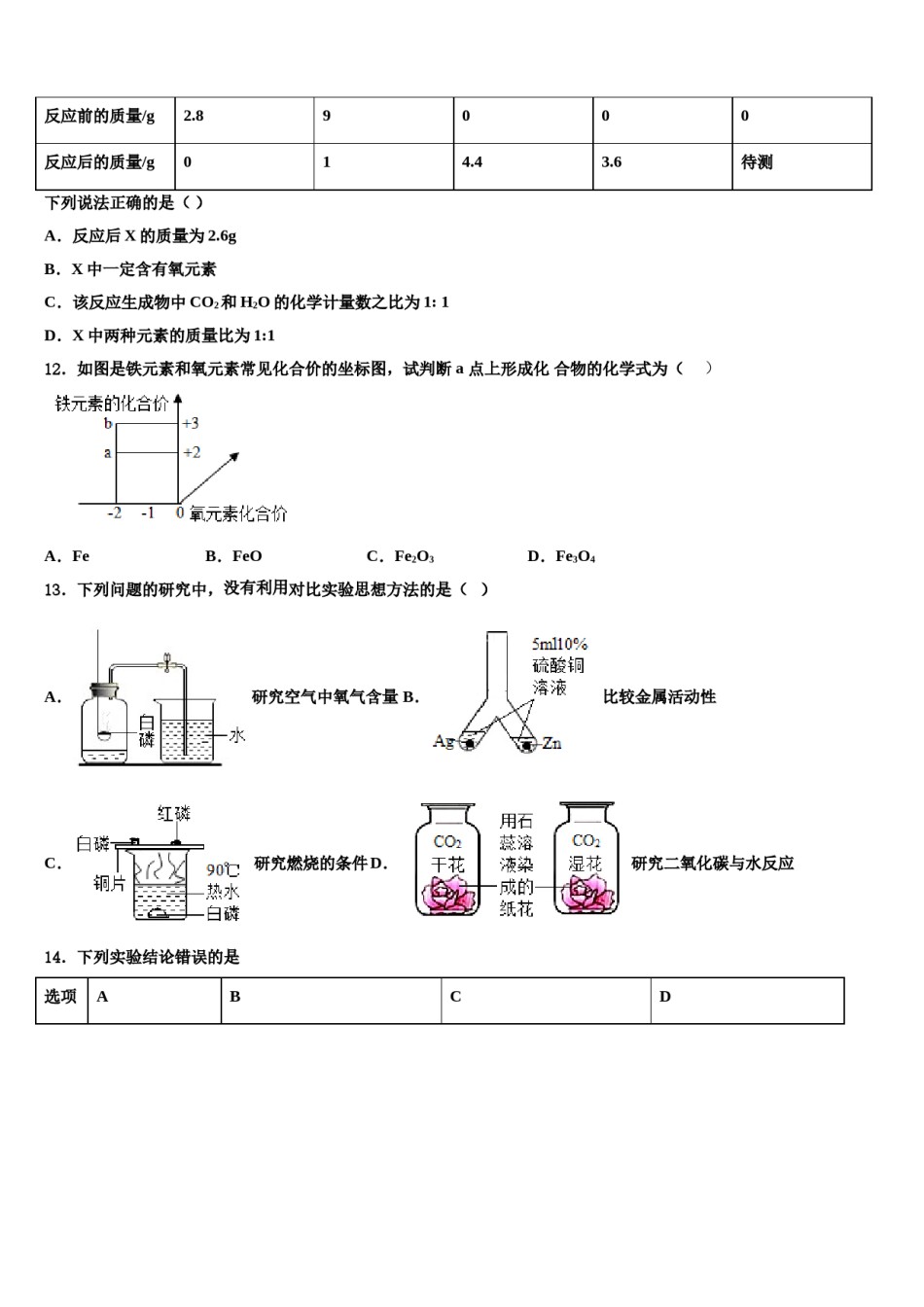 2023-2024学年福建省平和第一中学九年级化学第一学期期末统考试题含解析.doc_第3页