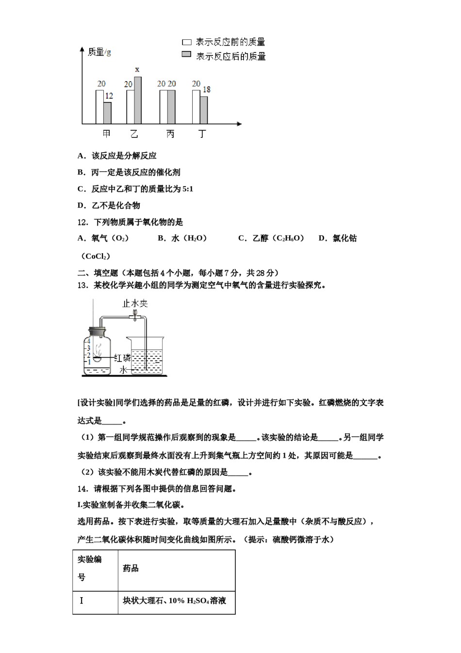 2023-2024学年福建省晋江市安海片区化学九上期中考试试题含解析.doc_第3页