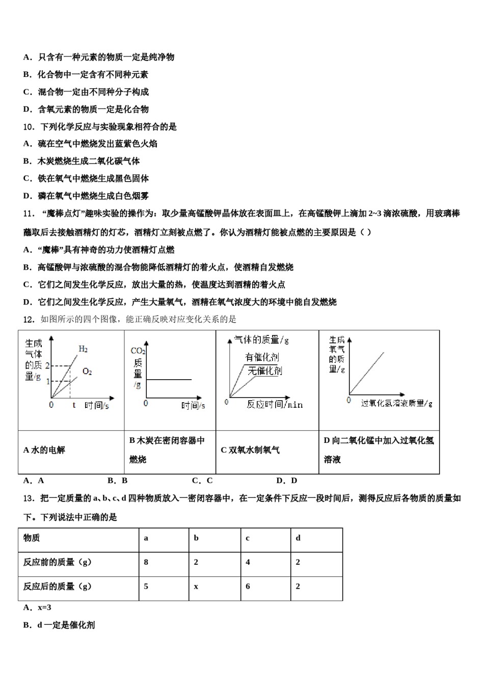 2023-2024学年福建省福州市台江区福州华伦中学化学九年级第一学期期末教学质量检测试题含解析.doc_第3页