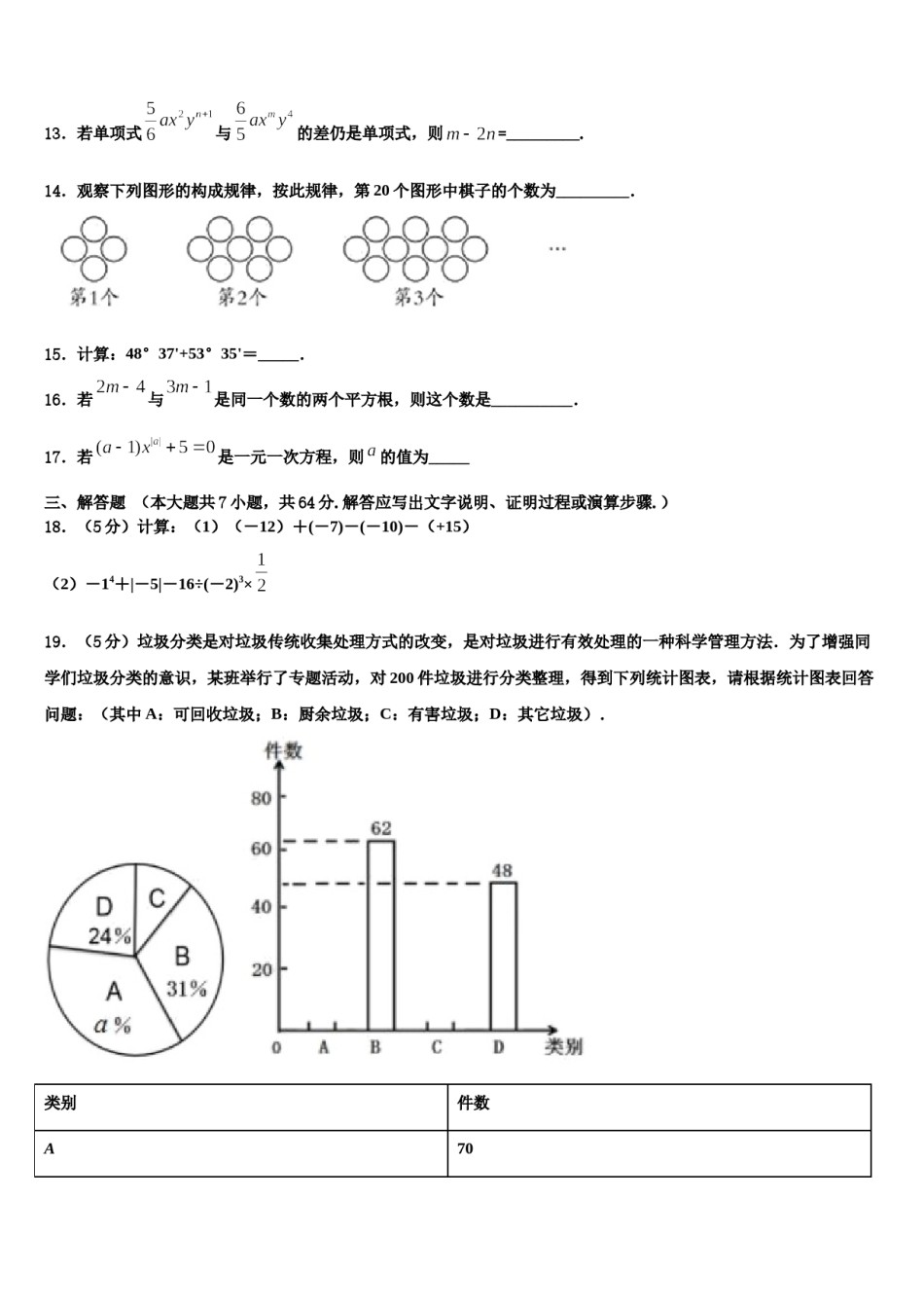 2023-2024学年河南省郑州市外国语中学七年级数学第一学期期末经典试题含解析.doc_第3页