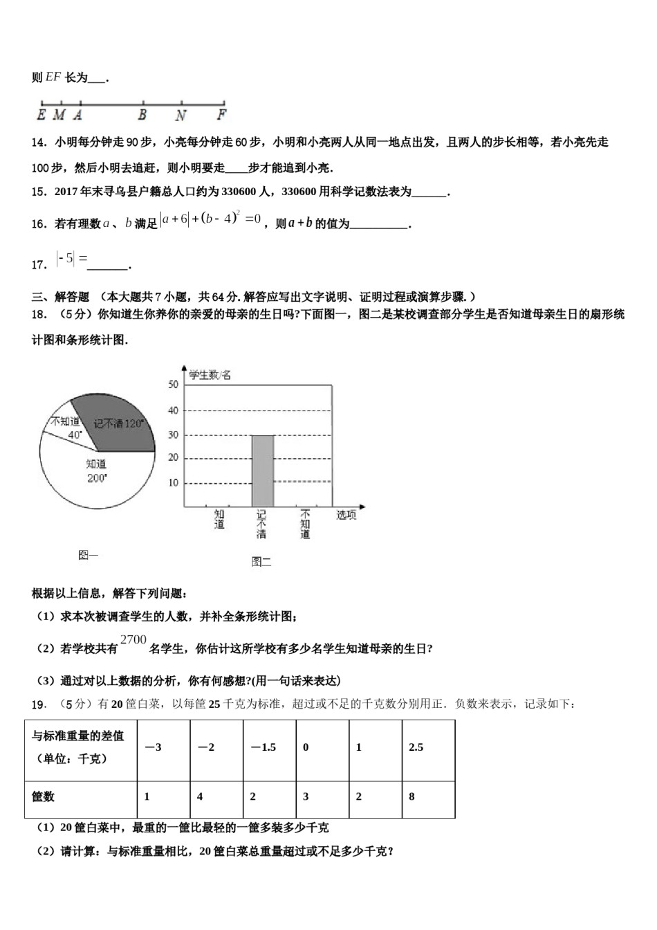 2024届湖北省武汉六中学上智中学七年级数学第一学期期末监测模拟试题含解析.doc_第3页
