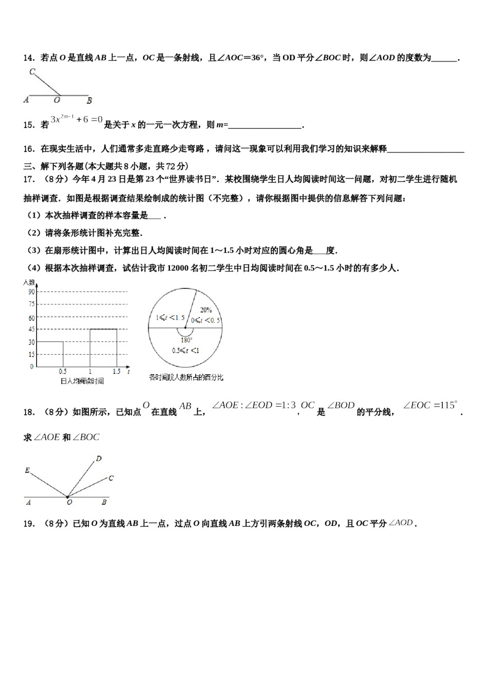 安徽省六安市叶集区2023-2024学年数学七年级第一学期期末质量跟踪监视试题含解析.doc_第3页