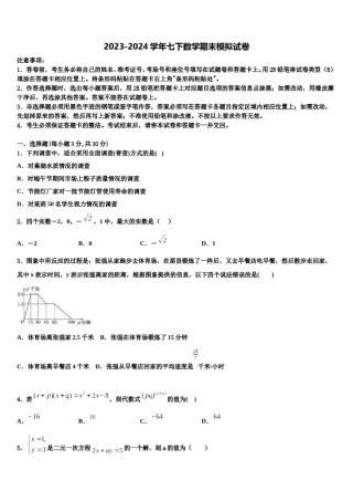 2023-2024学年四川省成都市玉林中学七下数学期末综合测试试题含解析.doc