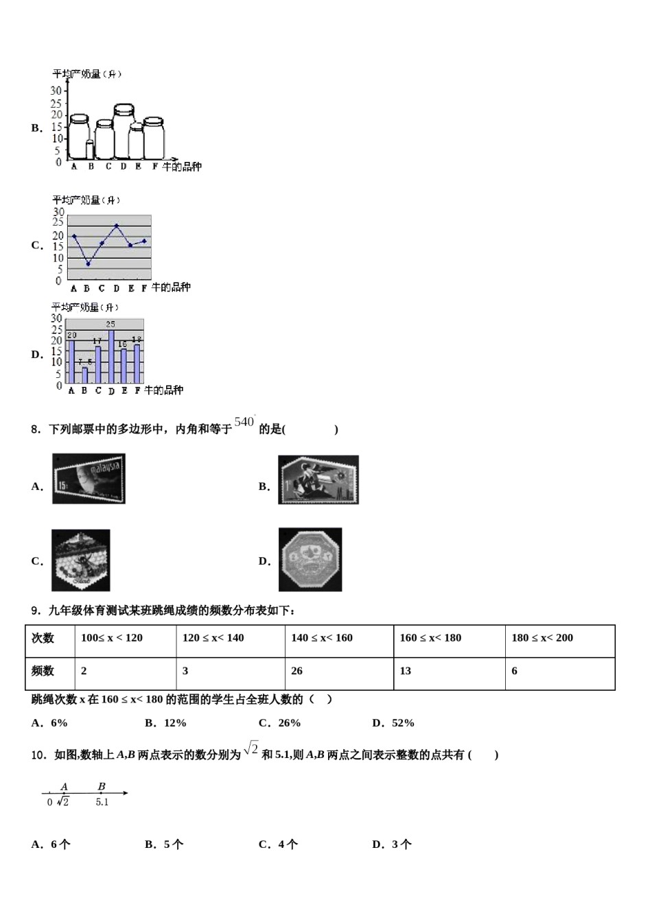 2023-2024学年四川省自贡市富顺第三中学七年级数学第二学期期末复习检测模拟试题含解析.doc_第3页