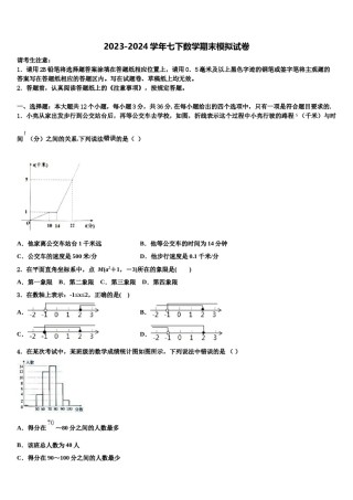 2023-2024学年山东省曲阜师范大附属实验学校七年级数学第二学期期末检测试题含解析.doc