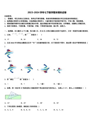 2023-2024学年河南省洛阳市名校七年级数学第二学期期末质量跟踪监视模拟试题含解析.doc
