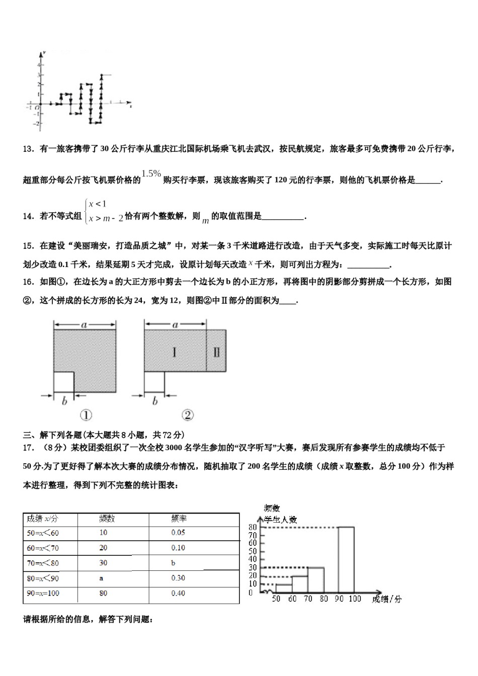 2023-2024学年河南省濮阳市县七年级数学第二学期期末联考模拟试题含解析.doc_第3页