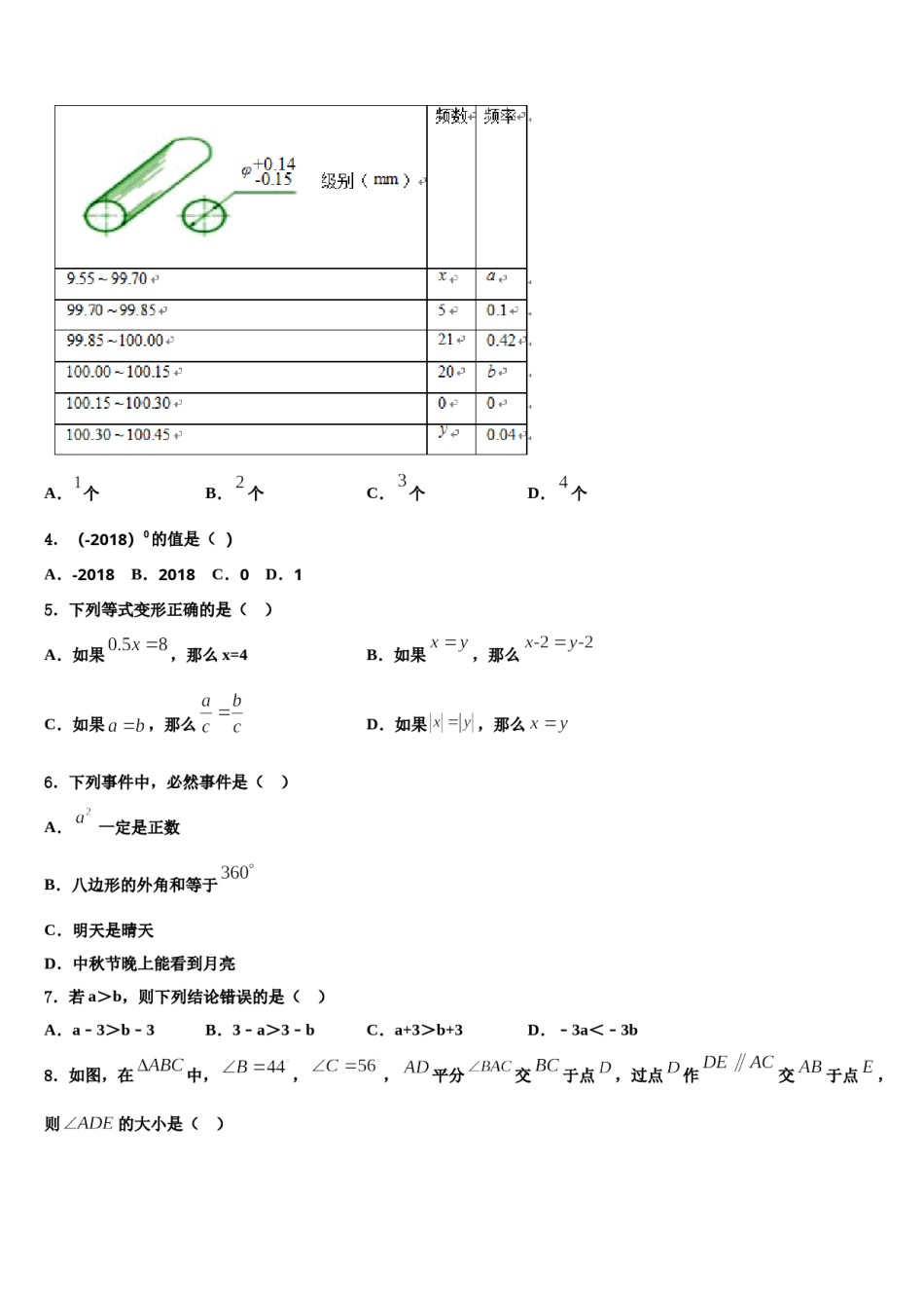 2024届四川绵阳富乐园际学校七年级数学第二学期期末检测试题含解析.doc_第2页