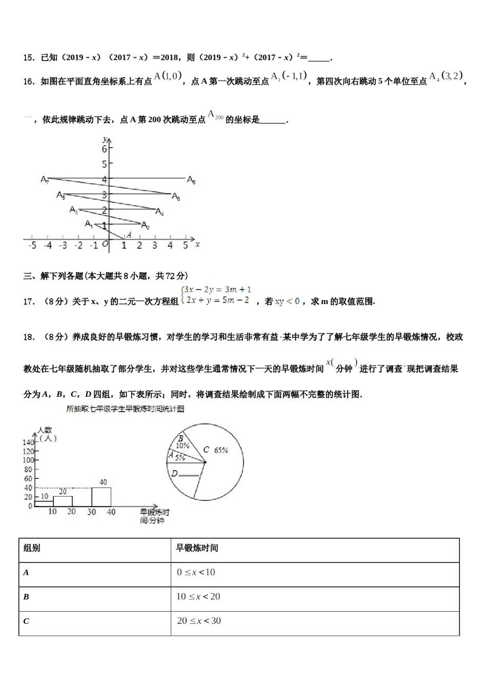 2024届安徽省五河县联考七年级数学第二学期期末监测试题含解析.doc_第3页