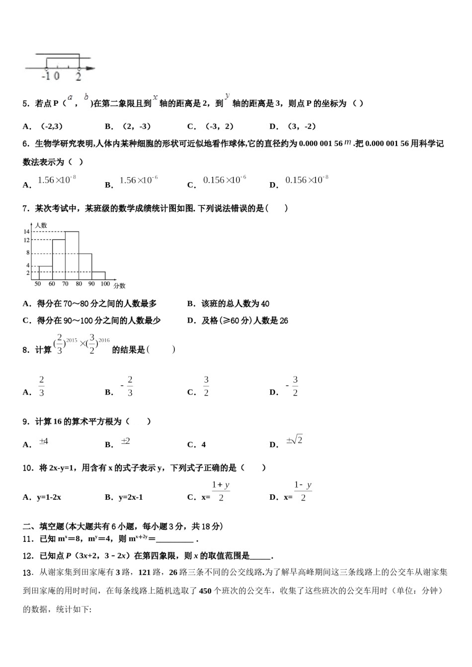 2024届安徽省蚌埠市固镇县七年级数学第二学期期末联考试题含解析.doc_第2页
