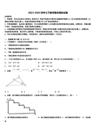 2024届广东省汕头市潮南区两英镇七下数学期末综合测试试题含解析.doc