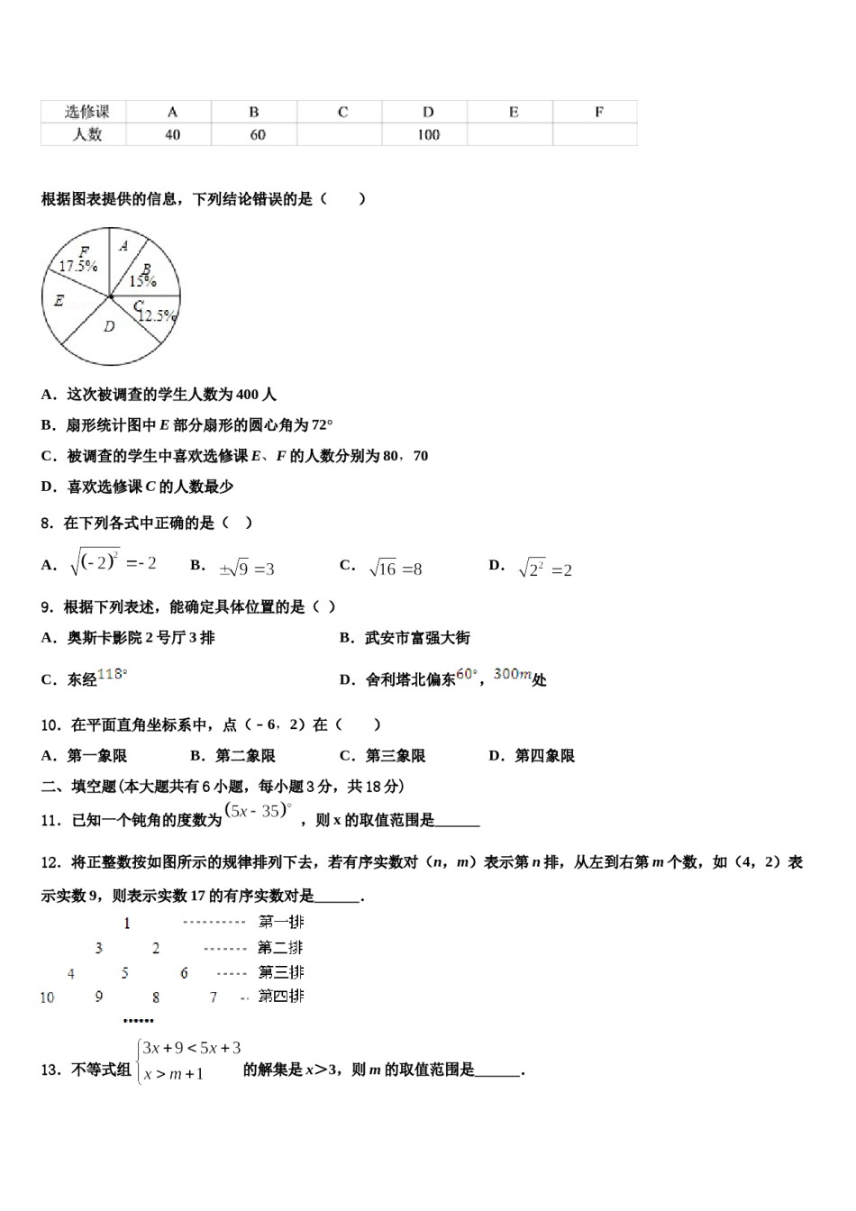 2024届广西柳州市柳林中学七年级数学第二学期期末经典模拟试题含解析.doc_第2页