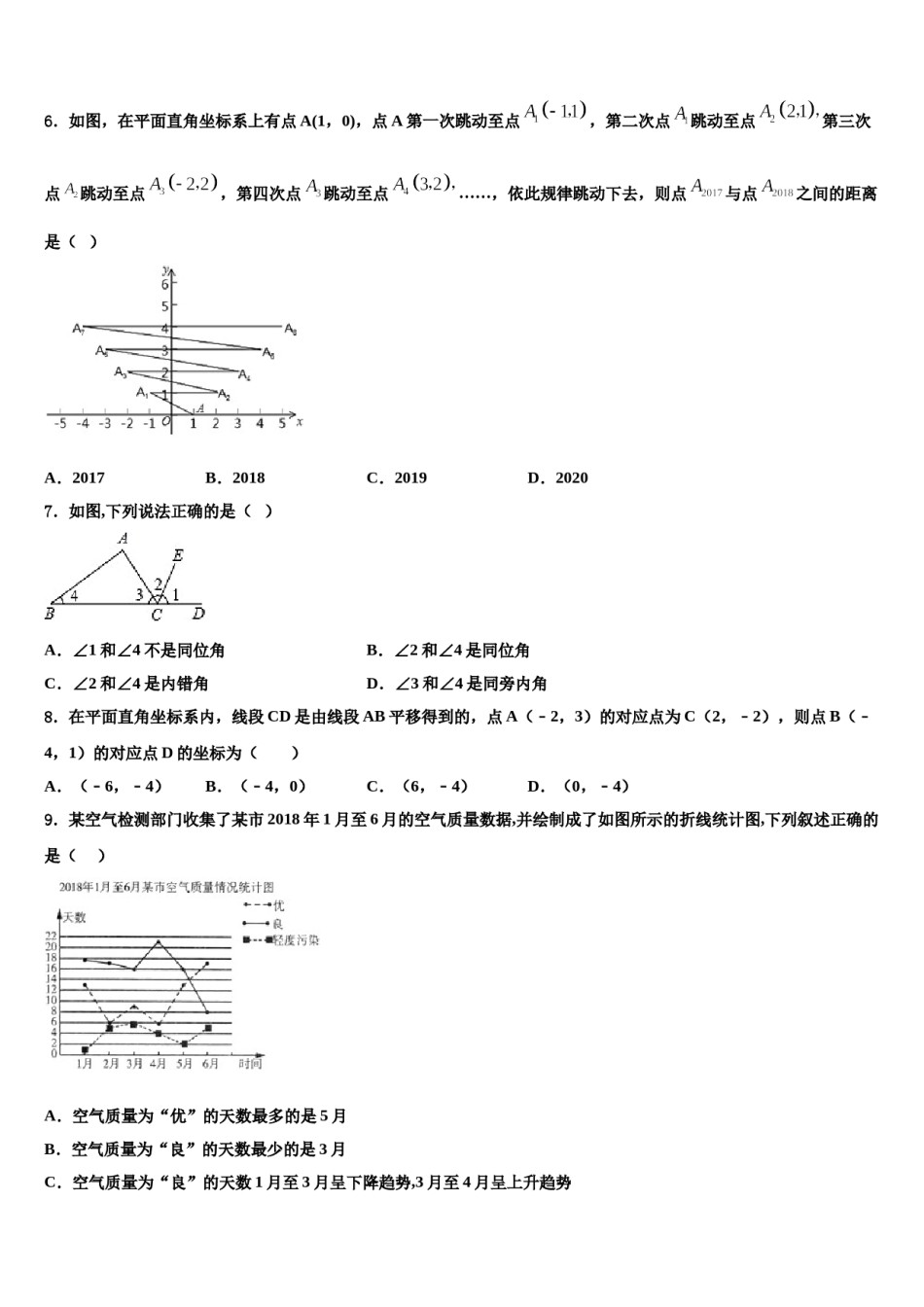 2024届江苏省淮安曙光双语学校七下数学期末监测模拟试题含解析.doc_第2页