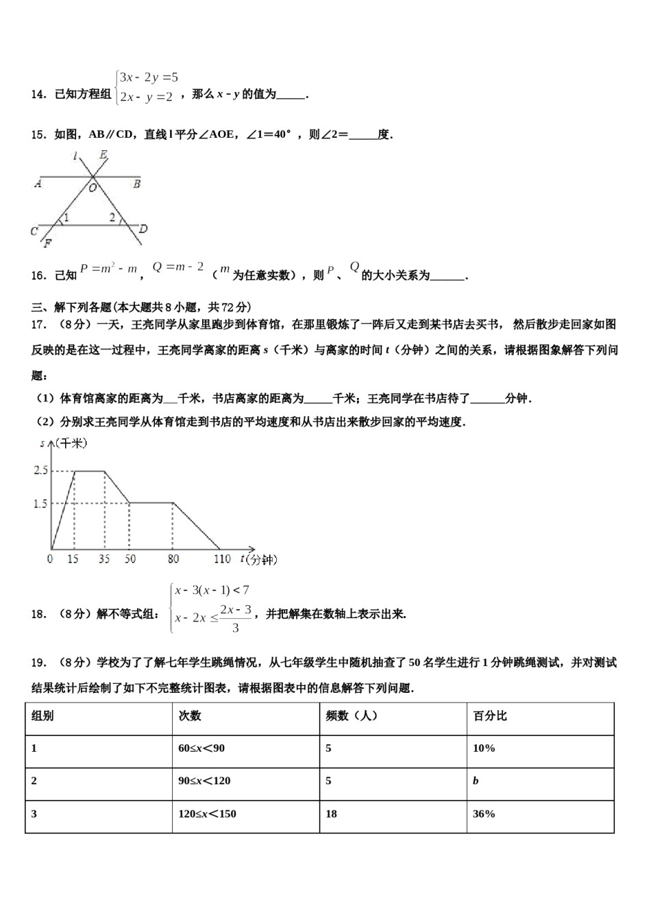 2024届江苏省镇江丹阳市数学七下期末考试试题含解析.doc_第3页