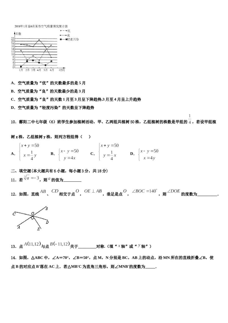2024届黑龙江省大庆中学七年级数学第二学期期末达标检测模拟试题含解析.doc_第3页