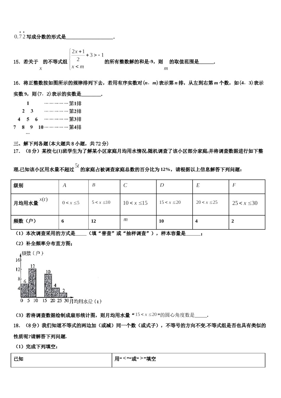 上海市浦东新区第三教育署2023-2024学年数学七下期末经典试题含解析.doc_第3页