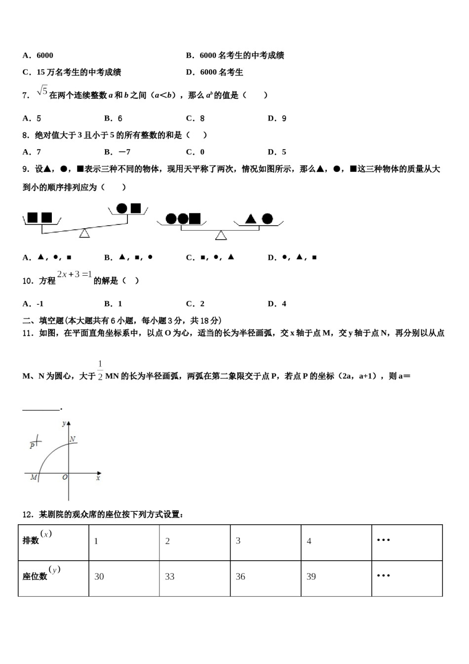 南京栖霞中学2023-2024学年数学七下期末学业质量监测模拟试题含解析.doc_第2页