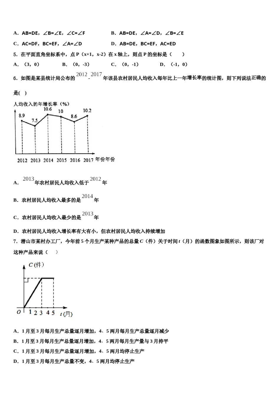 天津市河东区天铁一中学2024届数学七下期末质量检测模拟试题含解析.doc_第2页