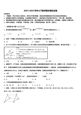 山东临沂经济开发区2023-2024学年七下数学期末经典试题含解析.doc