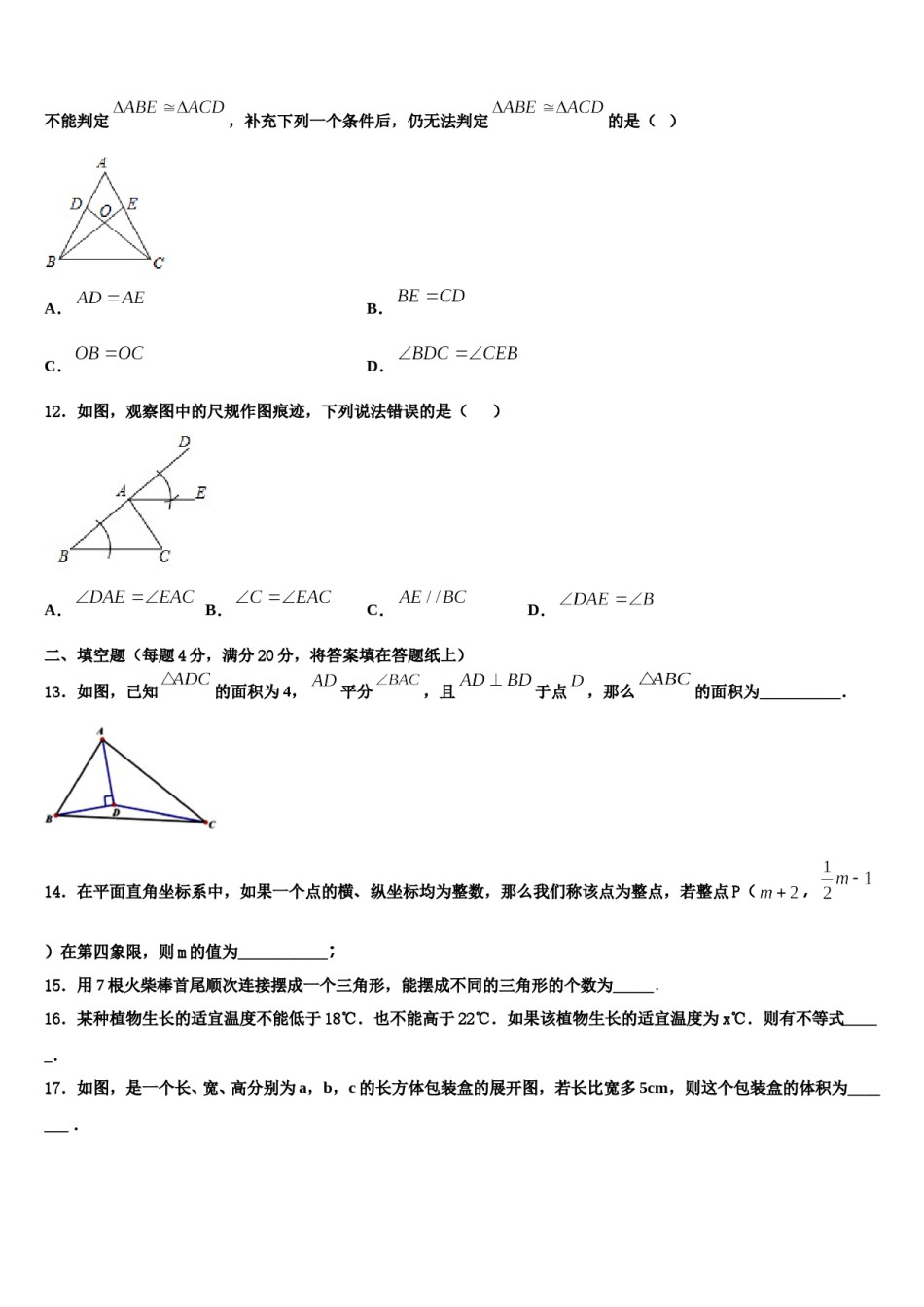 广东省广州市白云区广雅实验学校2024届七下数学期末复习检测模拟试题含解析.doc_第3页