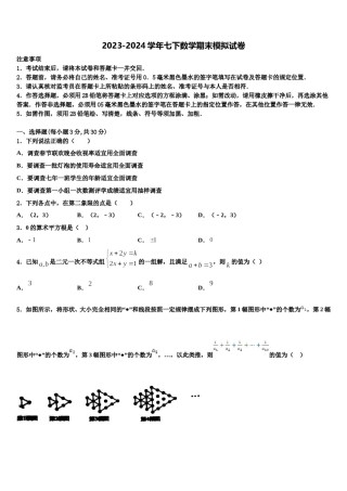 广东省汕尾市海丰县2023-2024学年七年级数学第二学期期末质量跟踪监视试题含解析.doc