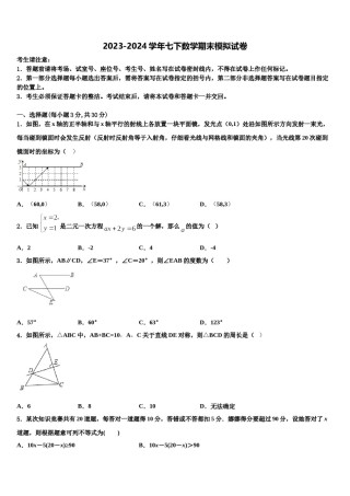 广东省深圳市石厦学校2024届七下数学期末达标检测试题含解析.doc