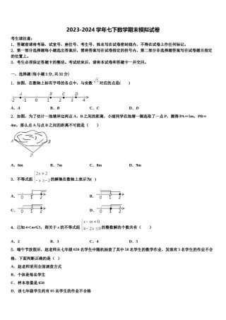 广西南宁市天桃中学2024年数学七下期末复习检测模拟试题含解析.doc