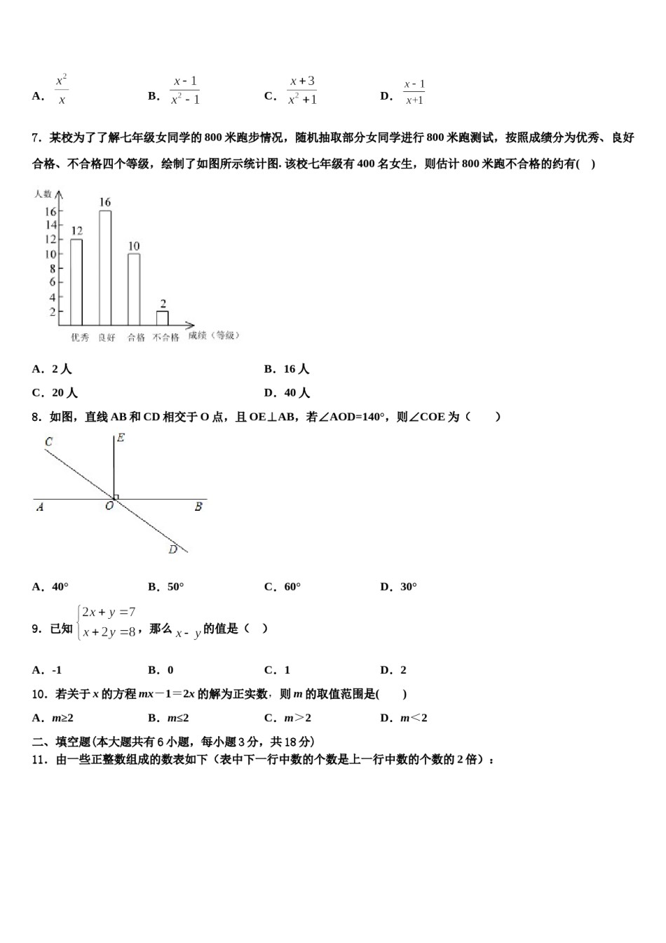 江苏省扬州市江都区实验中学2024年数学七下期末复习检测试题含解析.doc_第2页