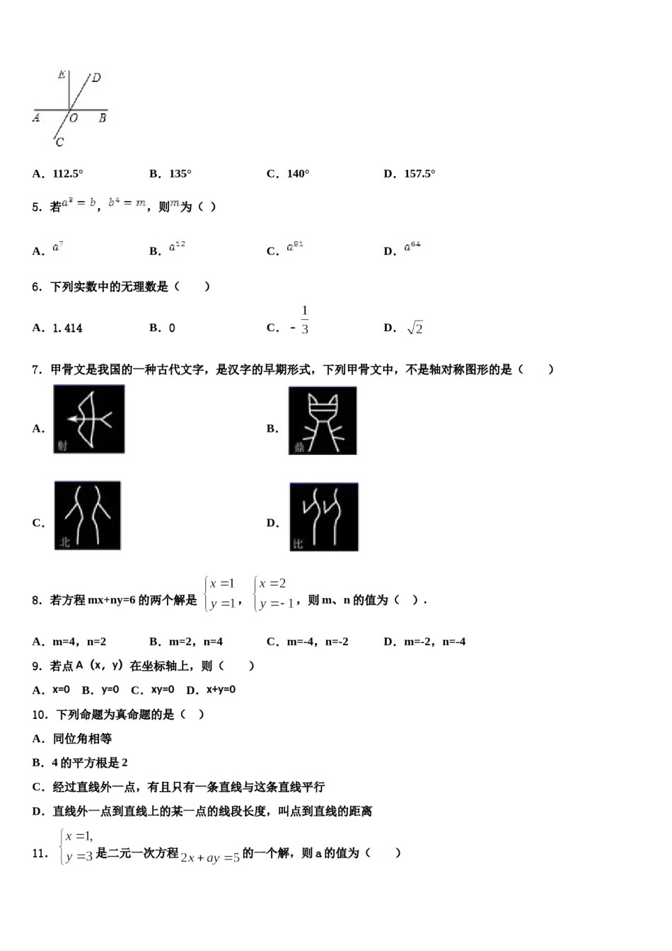 河北省高阳县2024届七年级数学第二学期期末质量检测模拟试题含解析.doc_第2页