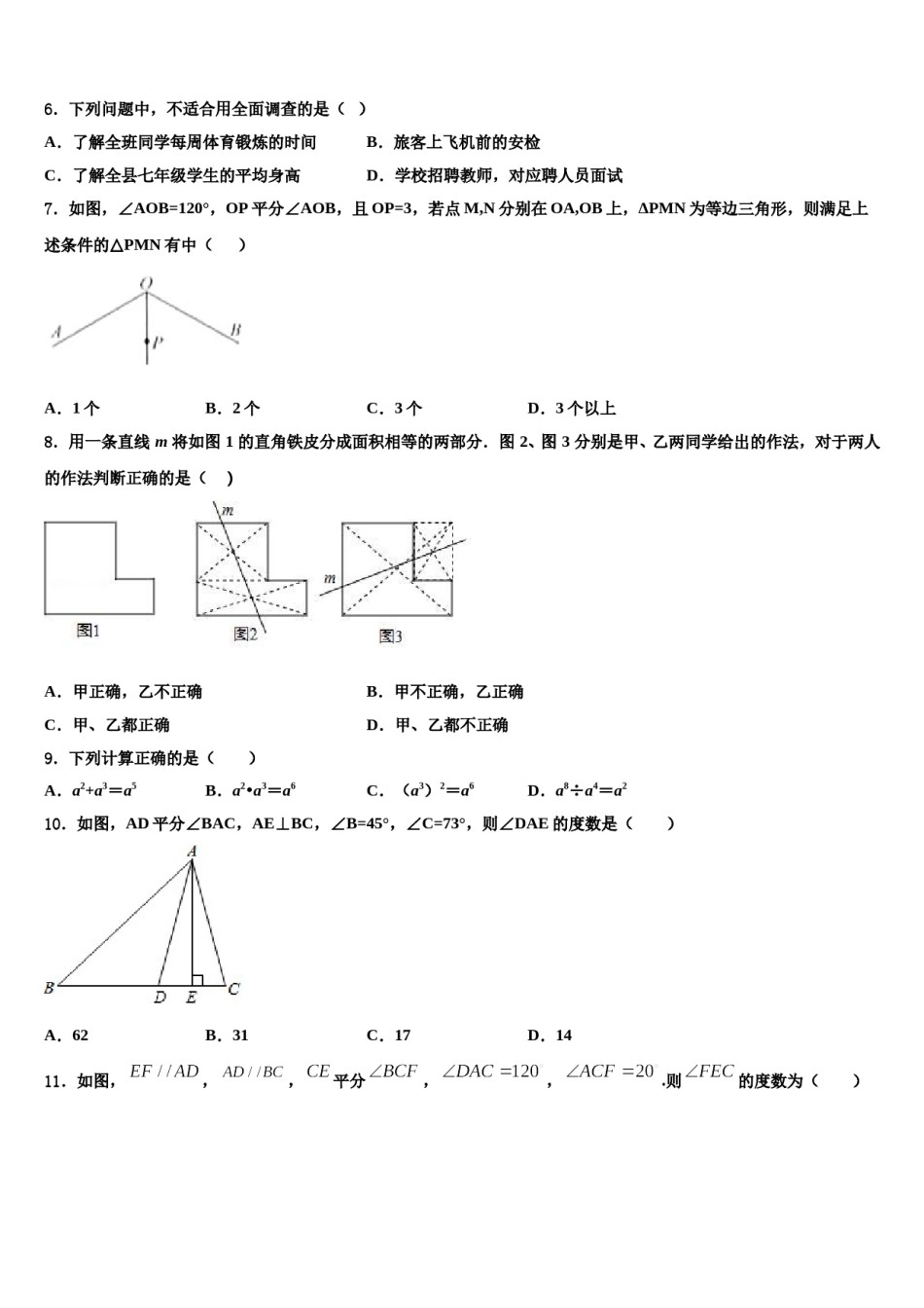 河南省郑州市郑州枫杨外国语学校2023-2024学年七年级数学第二学期期末质量跟踪监视试题含解析.doc_第2页