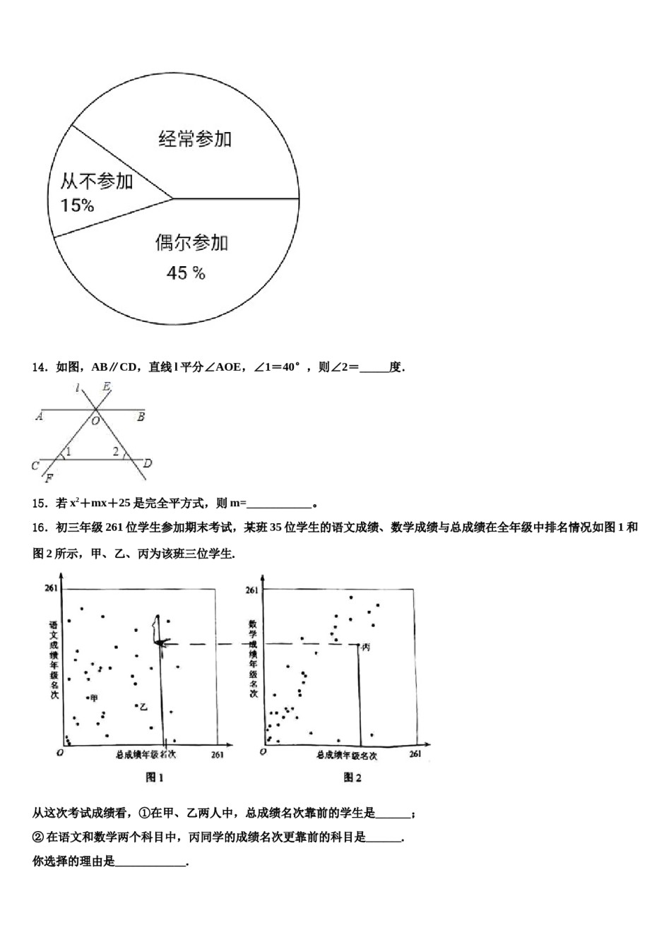 湖北省武汉市蔡甸区八校联盟2024年数学七下期末达标检测模拟试题含解析.doc_第3页