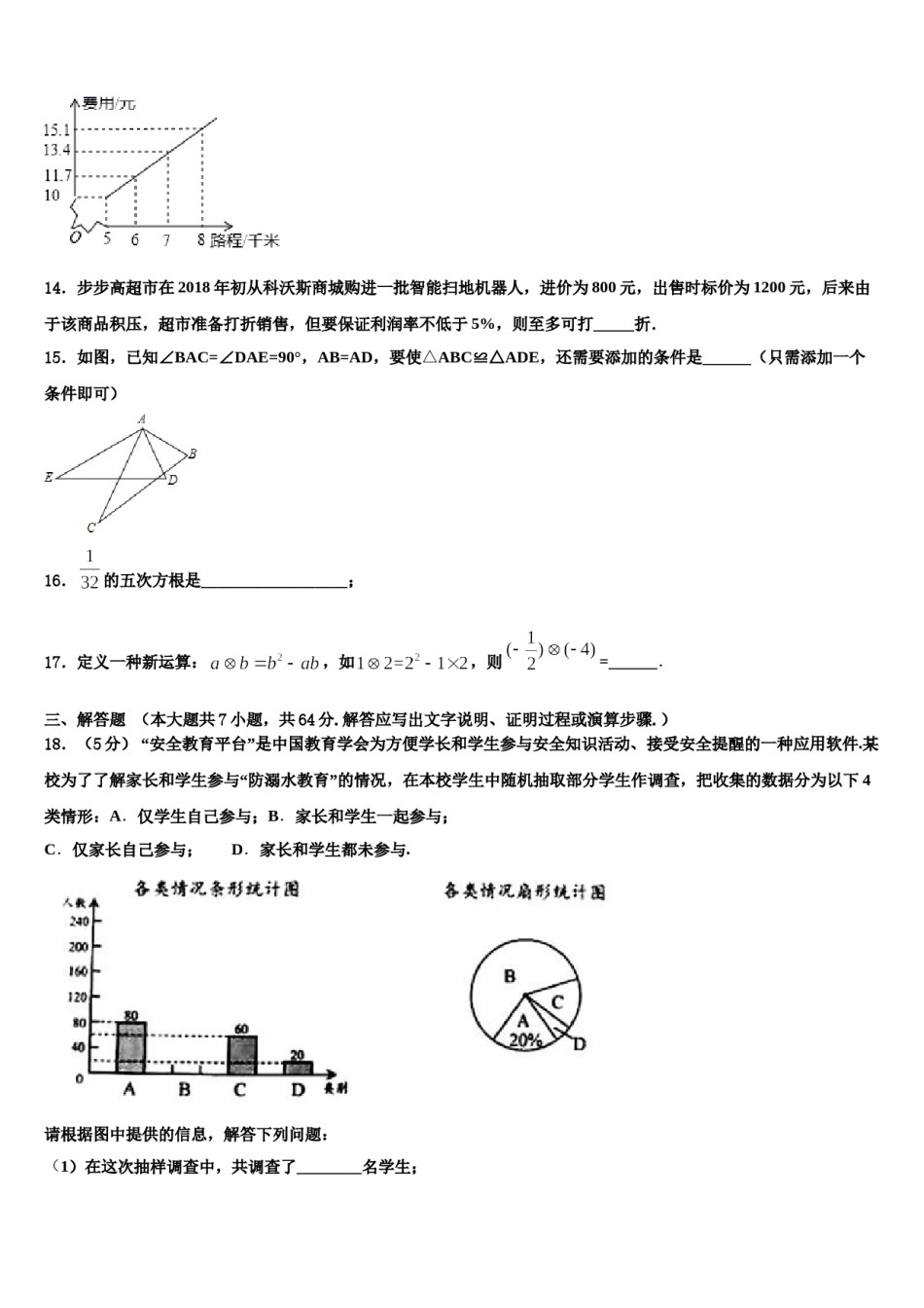 湖南省长沙市浏阳市浏阳河中学2024年七下数学期末经典模拟试题含解析.doc_第3页