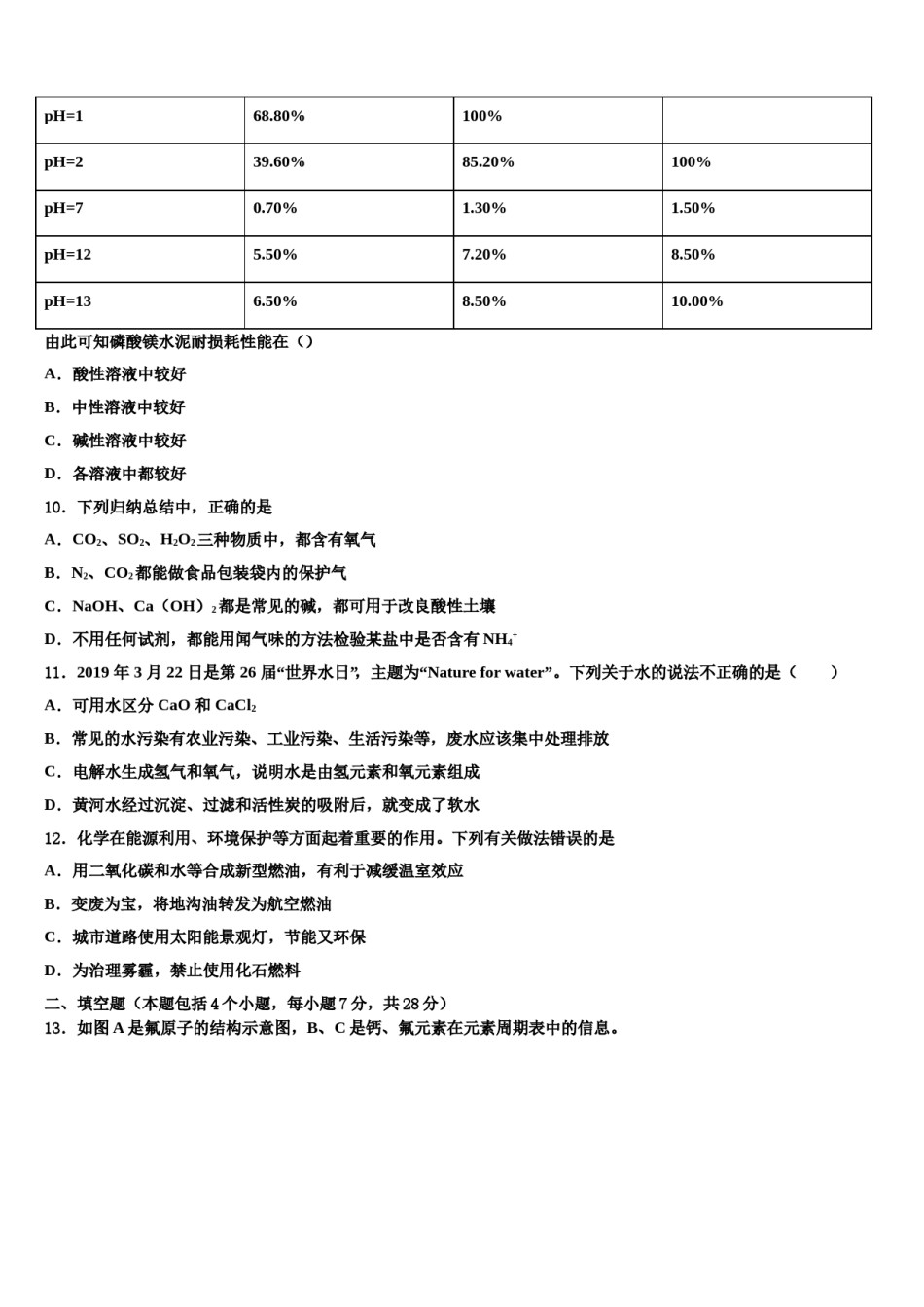 2023-2024学年吉林省长春市九台区中考联考化学试卷含解析.doc_第3页