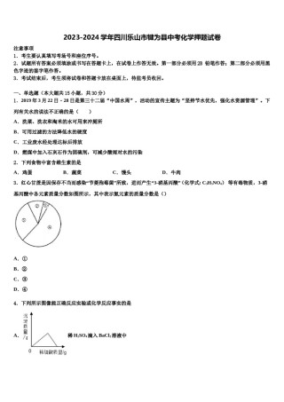 2023-2024学年四川乐山市犍为县中考化学押题试卷含解析.doc