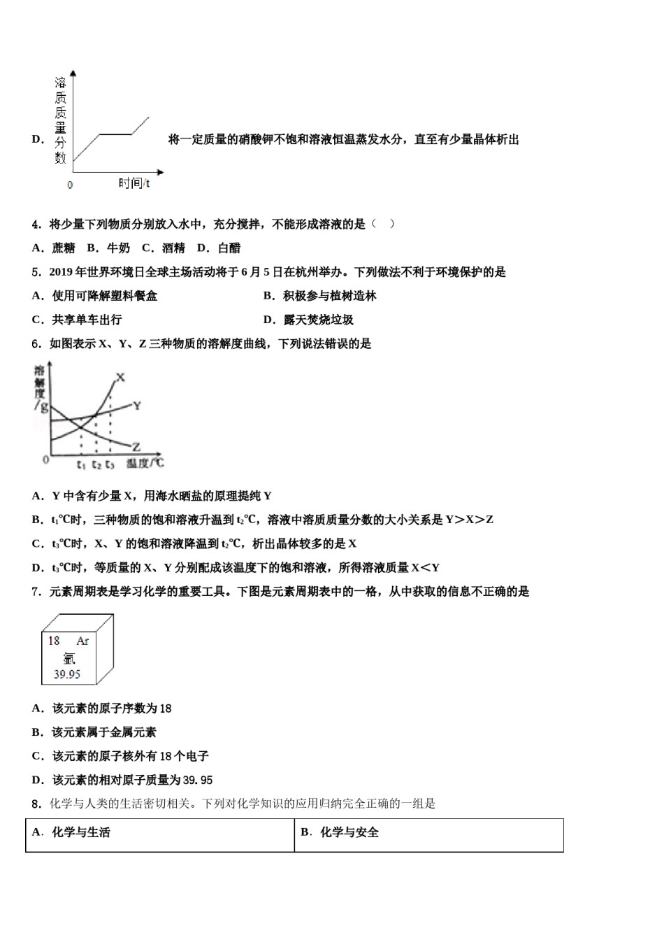 2023-2024学年四川省巴中学市通江县重点名校中考化学对点突破模拟试卷含解析.doc_第2页