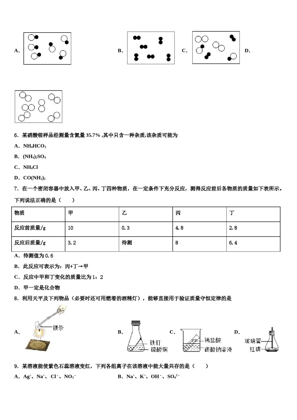 2023-2024学年四川省高县中考化学模试卷含解析.doc_第2页