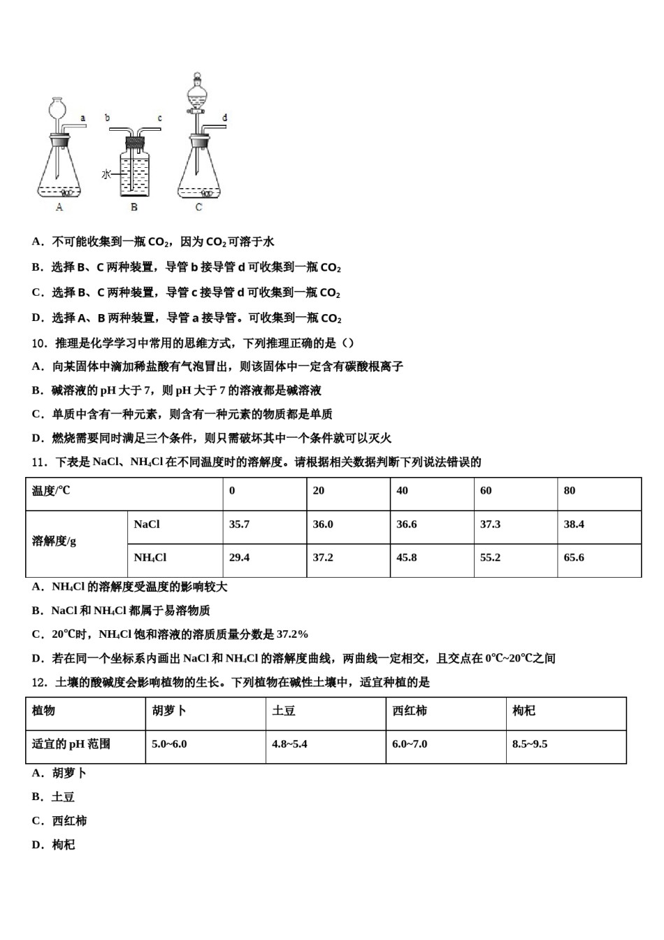 2023-2024学年天津市东丽区立德中学中考猜题化学试卷含解析.doc_第3页