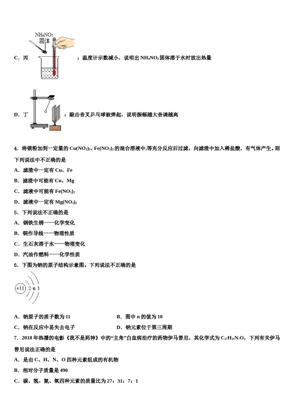 2023-2024学年山东省临沂市罗庄区中考化学对点突破模拟试卷含解析.doc_第2页