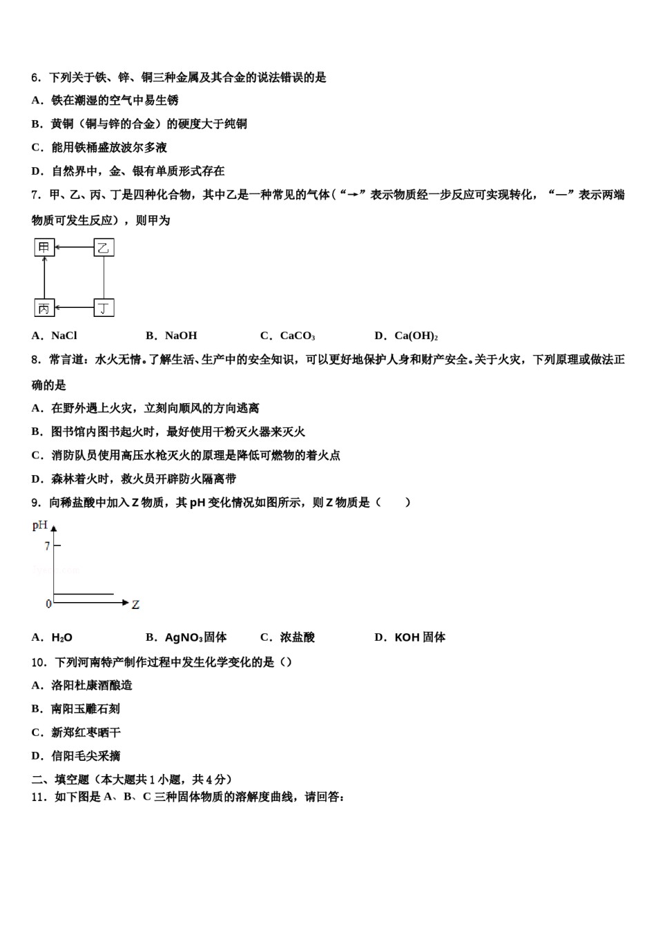 2023-2024学年山东省青岛市42中学中考化学猜题卷含解析.doc_第2页