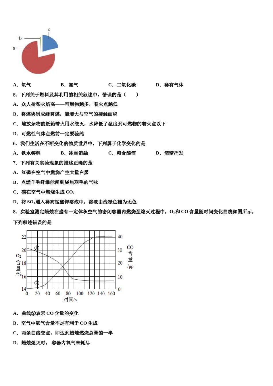 2023-2024学年山东省青岛西海岸新区第四中学中考二模化学试题含解析.doc_第2页