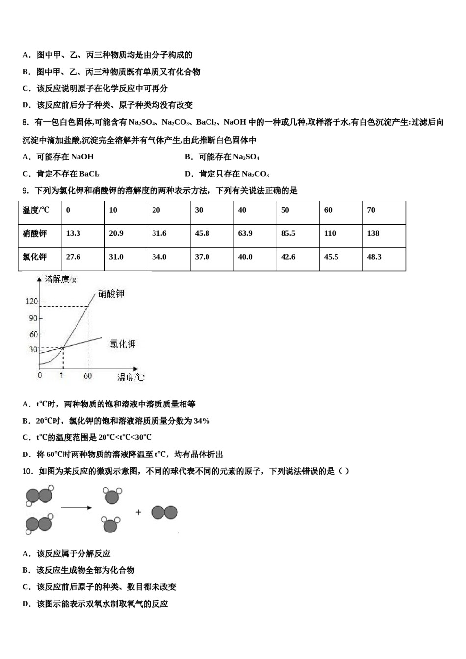 2023-2024学年山东省青岛黄岛区七校联考中考联考化学试题含解析.doc_第3页