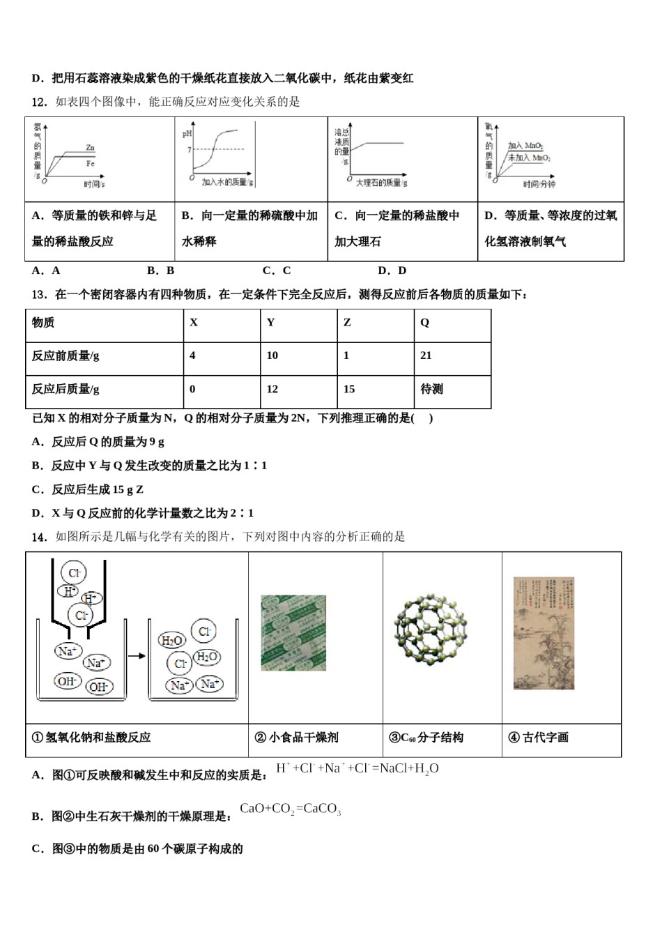 2023-2024学年山西农业大附属校中考化学模拟试题含解析.doc_第3页