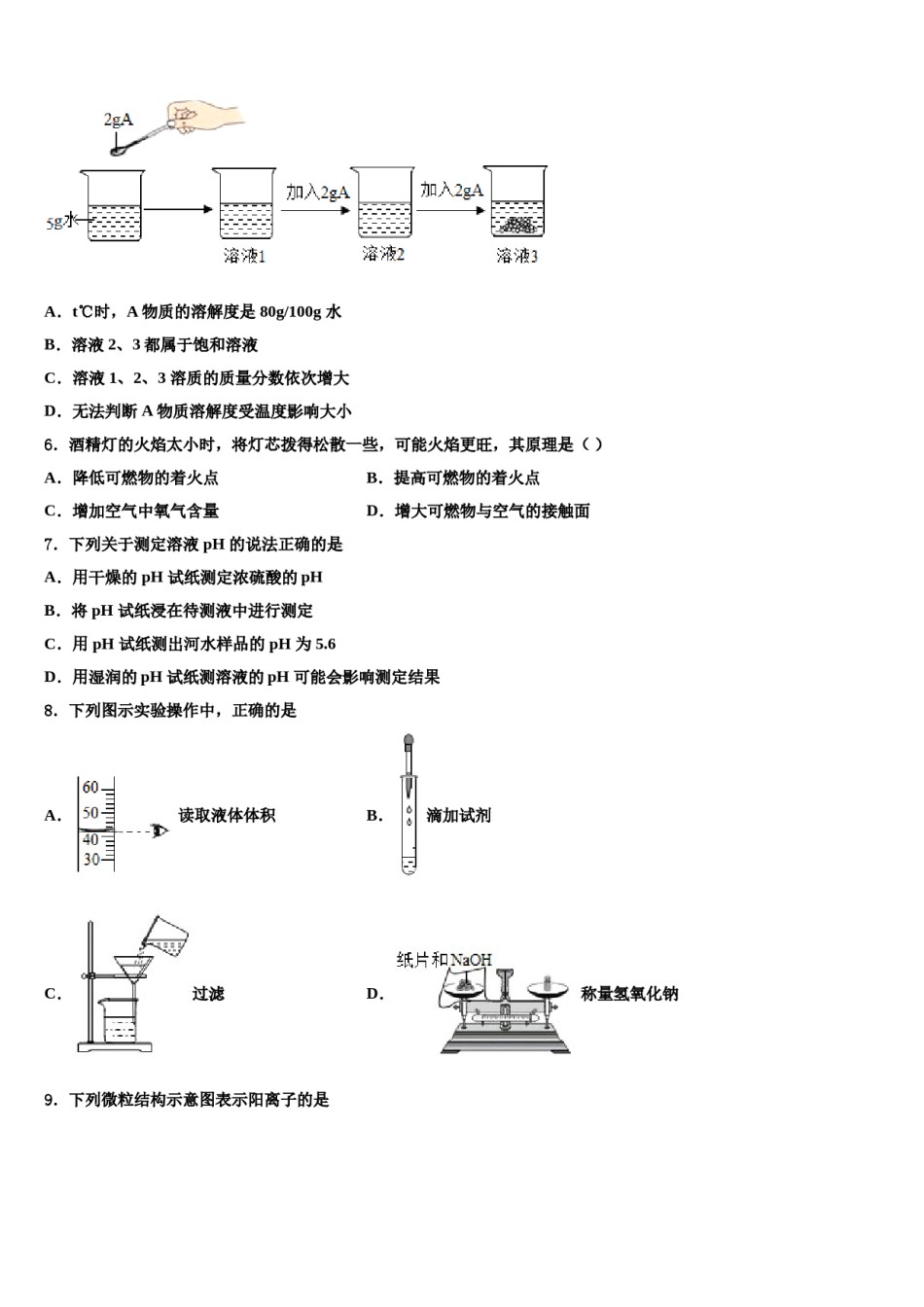 2023-2024学年山西省运城市盐湖区中考化学对点突破模拟试卷含解析.doc_第2页