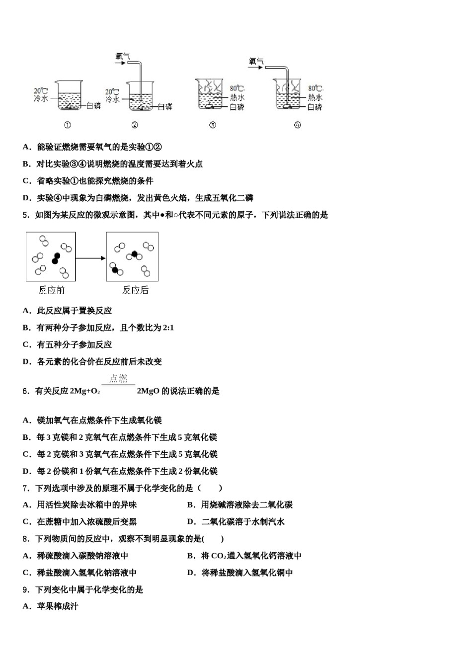 2023-2024学年山西省运城运康中学中考化学全真模拟试卷含解析.doc_第2页