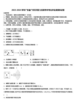 2023-2024学年广东省广州天河区七校联考中考化学全真模拟试卷含解析.doc