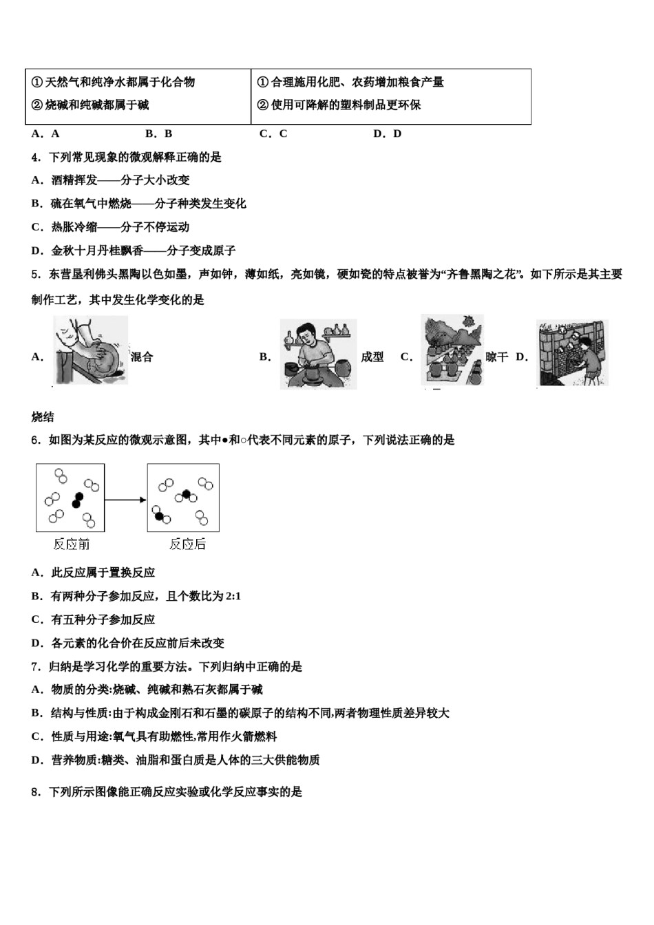 2023-2024学年广东省广州市南沙一中达标名校中考联考化学试题含解析.doc_第2页