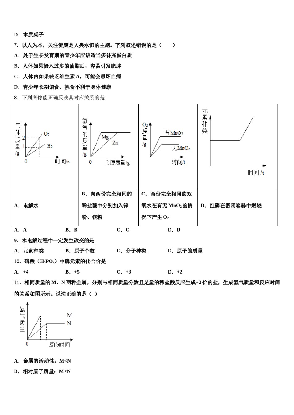 2023-2024学年广东省深圳市龙文教育中考试题猜想化学试卷含解析.doc_第2页